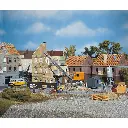 Maison en démolition avec excavateur - Faller 130466 - HO 1/87 - EP II - 4