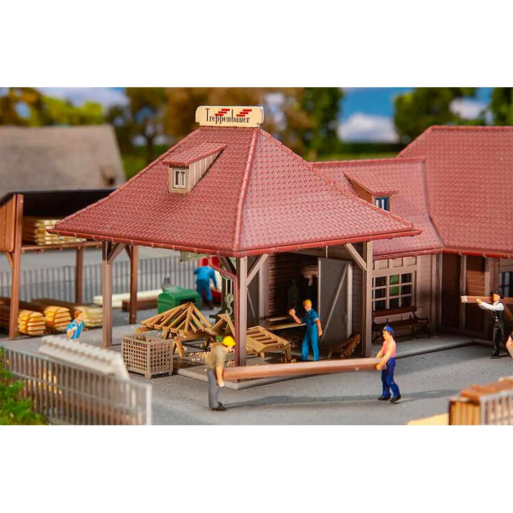 Maquette d'une scierie - Faller 130886 - HO 1/87 - 3