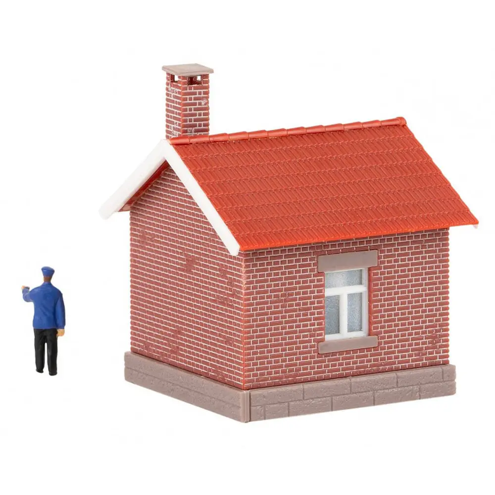 Baraque de chemin de fer avec garde-barrière - Faller 120306 - HO 1/87 - 2