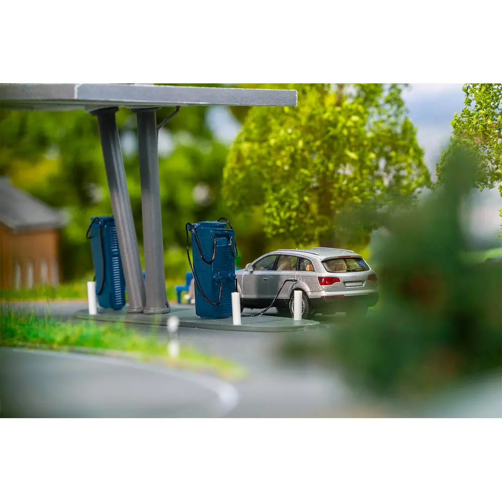 Station-service électrique - Faller 130153 - HO 1/87 - EP VI - 141 x 81 x 91 mm - 2