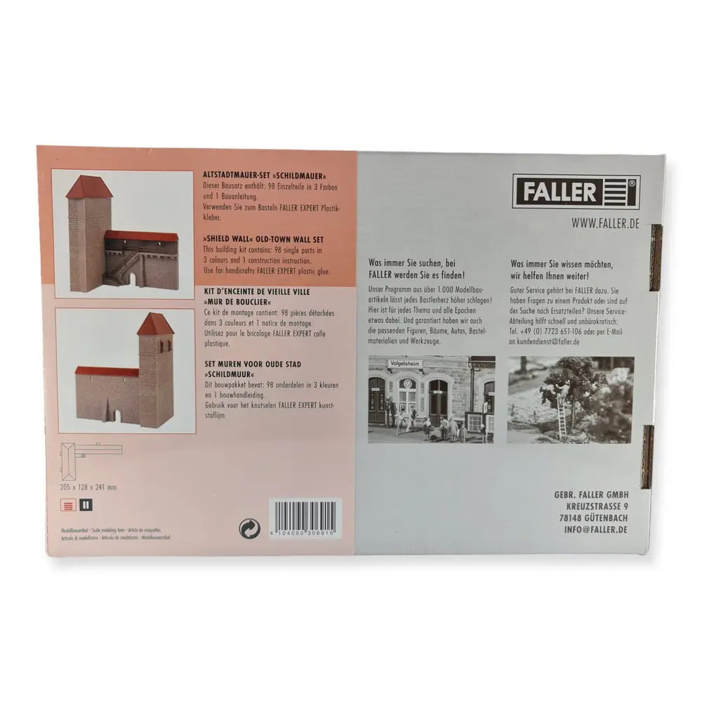Set murs protection de la vieille Ville - FALLER 130691 - HO 1/87 - EP I - 3