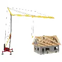 Maison en construction avec grue - Faller 130658 - HO 1/87 - 2
