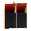 Set de 2 maisons en relief pour petite ville Faller 130711 - HO : 1/87 - EP III - 2