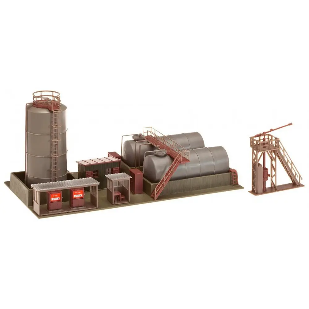Entrepôt d’huile avec poste à gas-oil et grue d’alimentation - FALLER 120157 - HO 1/87 - 2