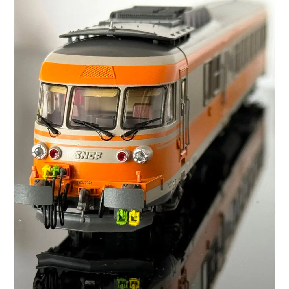 Rame RTG 5 éléments N°37 dépôt de Caen - EPM 221504S - HO 1/87 - SNCF - Ep V - Digital sound - 2R - 2