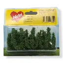 4 Buissons - Vert foncé - HEKI 1724 - Échelle HO / TT / N - 50 mm - 2