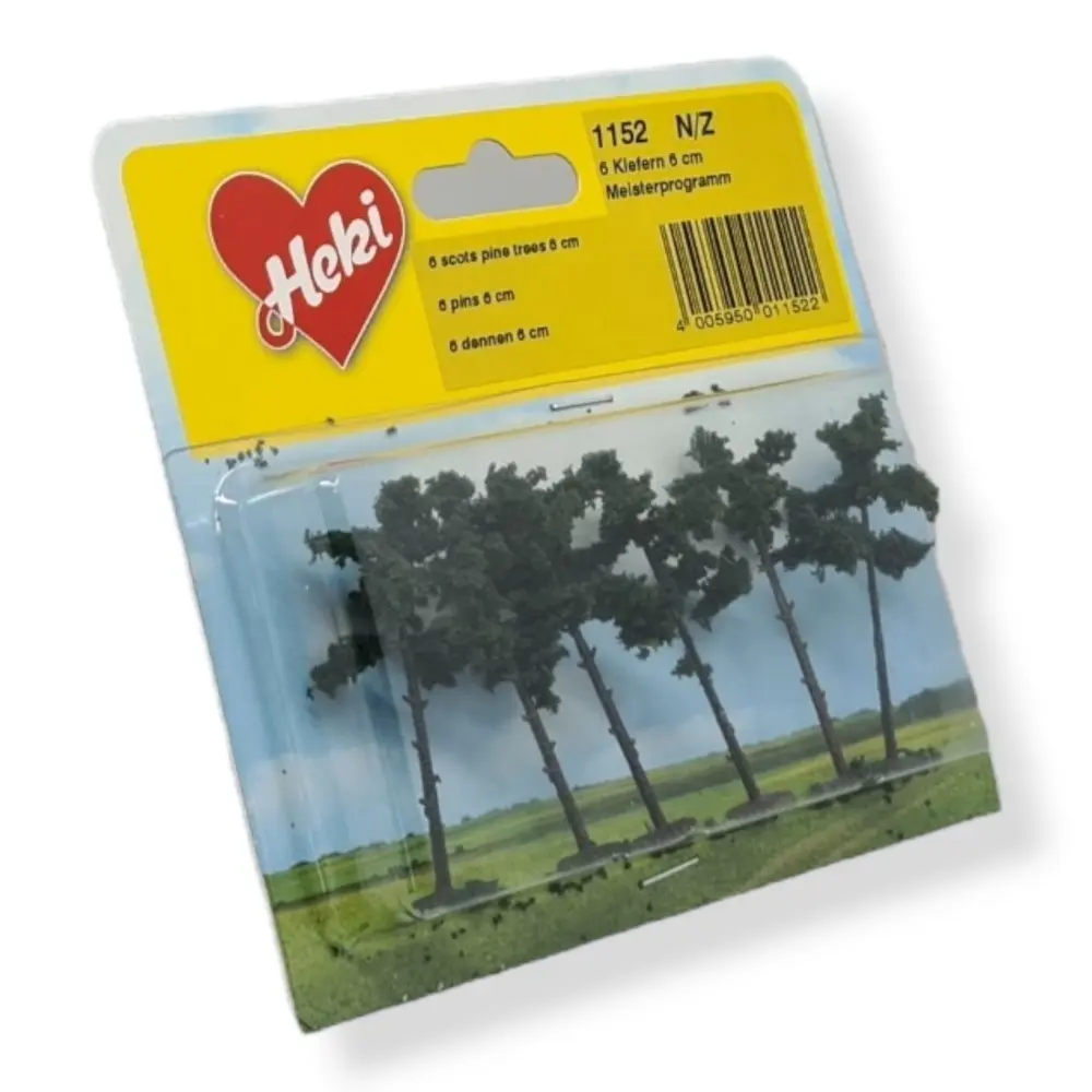 6 Pins - Vert foncé - HEKI 1152 - Échelle Z / N - 60 mm - 3