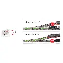 Aiguillage à droite 111mm & 15° Fleischmann 9179 cœur métal code 80 - N 1/160 - 2