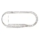 Rail droit avec ballast 55,5mm Fleischmann 9103 - N : 1/160 - Code 80 - 4