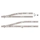 Rail droit avec ballast 57,5 mm Fleischmann 9102 - N : 1/160 - Code 80 - 3