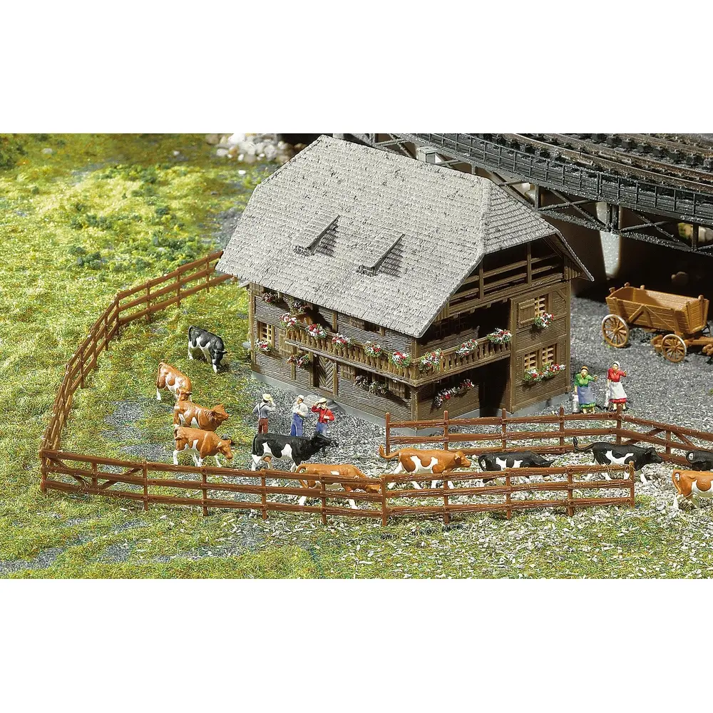 Clôture Bonanza, 930 mm - Faller 272402 - N 1/160 - Ep I - 2