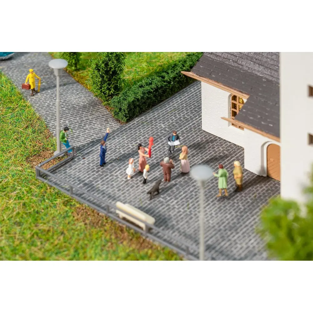 PREMIUM Film routier Pavés gris foncé - Faller 272311 - N 1/160 - 2