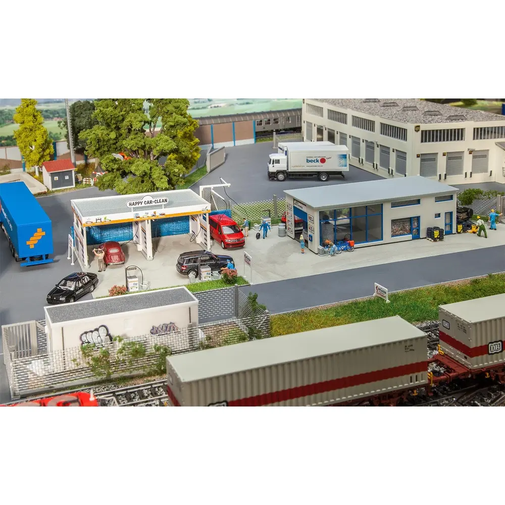 Station de lavage pour autos - Faller 191829 - HO 1/87 - EP IV - 2