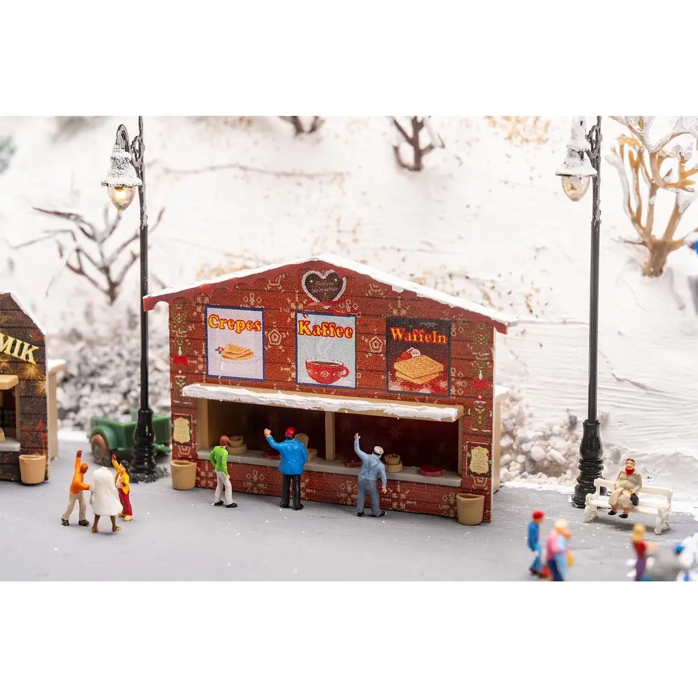 2 stands du marché de Noël - Faller 272021 - N 1/160 - 5
