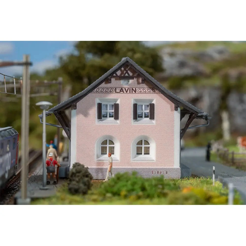 Gare de Lavin - Faller 212128 - N 1/160 - EP II - 110 x 74 x 58 mm - 4