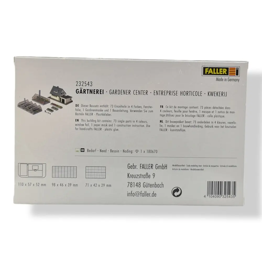 Pépinière miniature - Faller 232543 - N 1:160 - EP III - 5