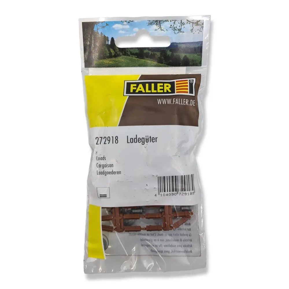 Pack de 80 équipements divers : Boîtes et barils - Faller 272918 - N 1/160 - 3