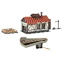 Plaque Tournante avec Hangar à Locomotives - Faller 222104 - N 1/160 - 2