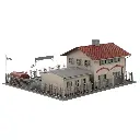 Coffret Parc d'activité Automobile Faller 190086 - HO : 1/87 - EP IV - 4 Maquettes - 3