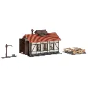 Plaque Tournante avec Hangar à Locomotives - Faller 222104 - N 1/160 - 4