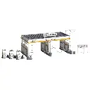 Coffret Parc d'activité Automobile Faller 190086 - HO : 1/87 - EP IV - 4 Maquettes - 5