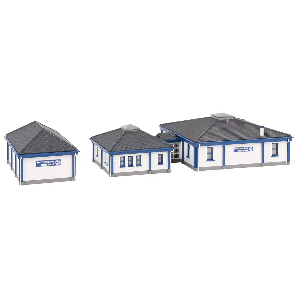 Bâtiment du THW avec hall à véhicules - Faller 231725 - N 1/160 - EP V  - 3