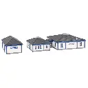 Bâtiment du THW avec hall à véhicules - Faller 231725 - N 1/160 - EP V  - 3