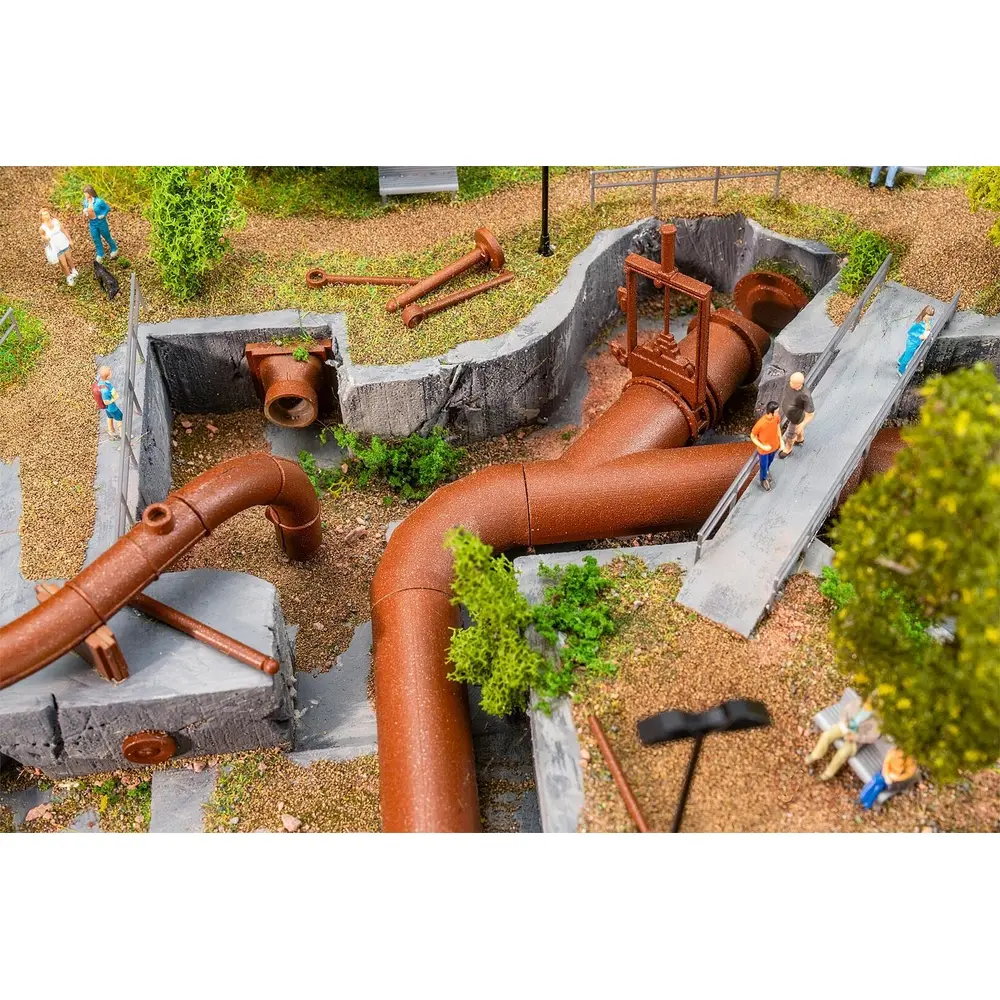 Grand kit de tuyauterie - Faller 180328 - HO 1/87 - Ep III - 3