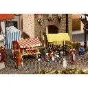 Stand de fleurs et de fromage HO 1/87 - 3