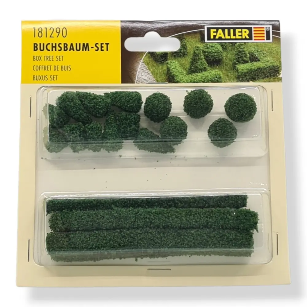 Lot de haies et buis FALLER 181290 Échelle HO 1/87ème - 4