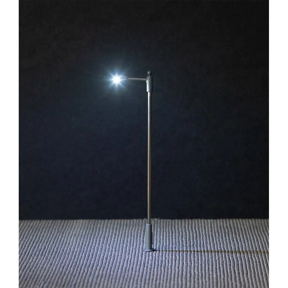 Lampadaire LED FALLER 180202 - HO 1/87 - hauteur 93 mm - 12 volts - 2