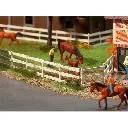 Clôture pour enclos, imitation bois blanc - 2