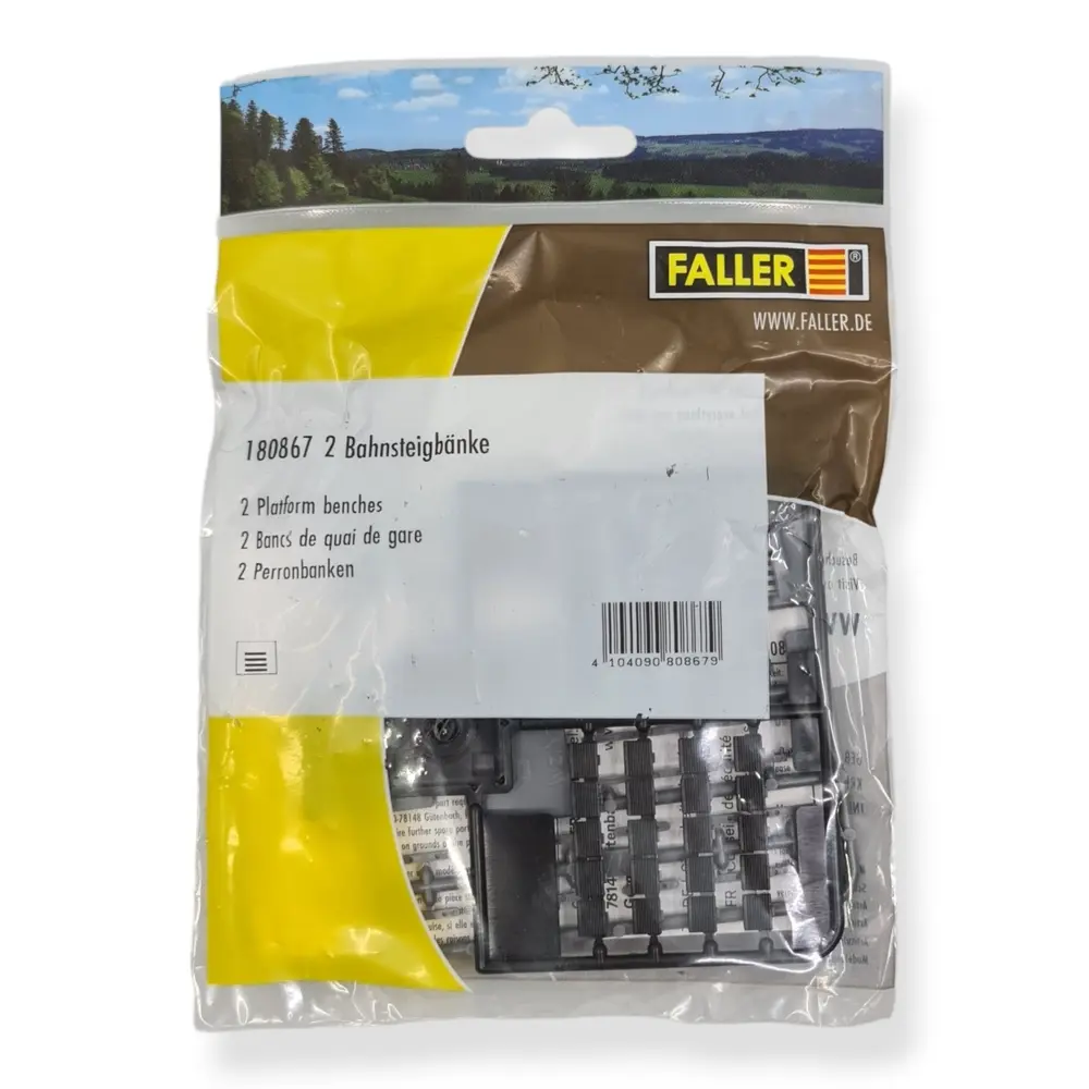 Pack de 2 bancs 10 places - Faller 180867 - HO : 1/87 - EP V - 3