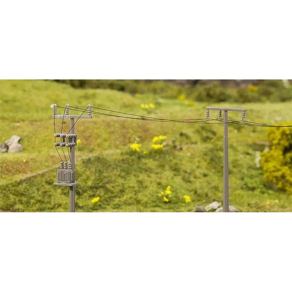 Set de 4 mâts de lignes électriques - Faller 180928 - HO 1/87 - 2