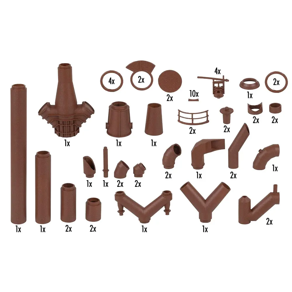 Grand kit de tuyauterie - Faller 180328 - HO 1/87 - Ep III - 6