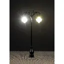 Set de 3 lampadaires en fer forgé avec LED - HO 1/87 - Faller 180107 - 3