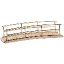 Maquette Petit pont en bois miniature - HO : 1/87 - 2