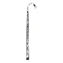 Set de 3 lampadaires à arc et mat métallique avec LED - HO 1/87 - Faller 180109 - 3