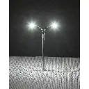 Lampadaire 2 bras éclairage public LED Faller 272221 - N 1/160 - 2