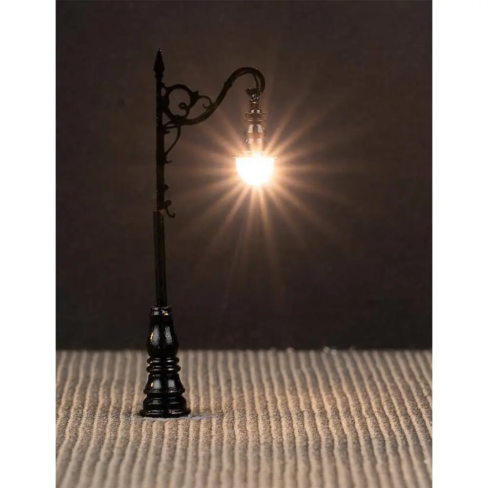 Réverbère à LED miniature Faller 272227 - N 1/160 - lampe cintrée - 2