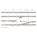 Rail droit avec ballast 57,5 mm Fleischmann 9102 - N : 1/160 - Code 80 - 4