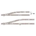 Rail droit avec ballast 55,5mm Fleischmann 9103 - N : 1/160 - Code 80 - 3