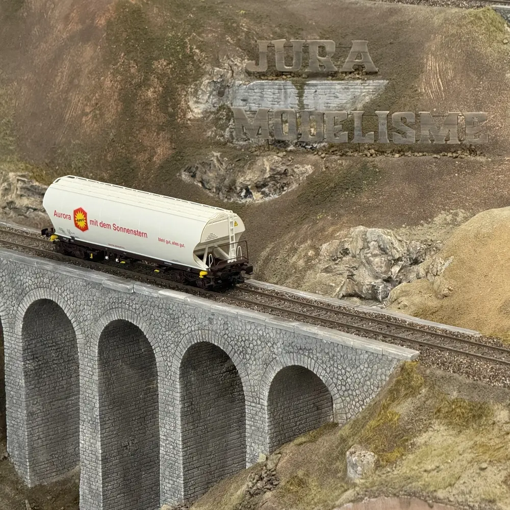 Wagon trémie Aurora à toit pivotant - Rivarossi HR6625 - HO 1/87 - DB - Ep V - 2R - 5