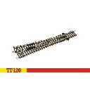 Pointe droite 166 mm 15° 631 mm - Hornby TT8009 - 1/120 - 3