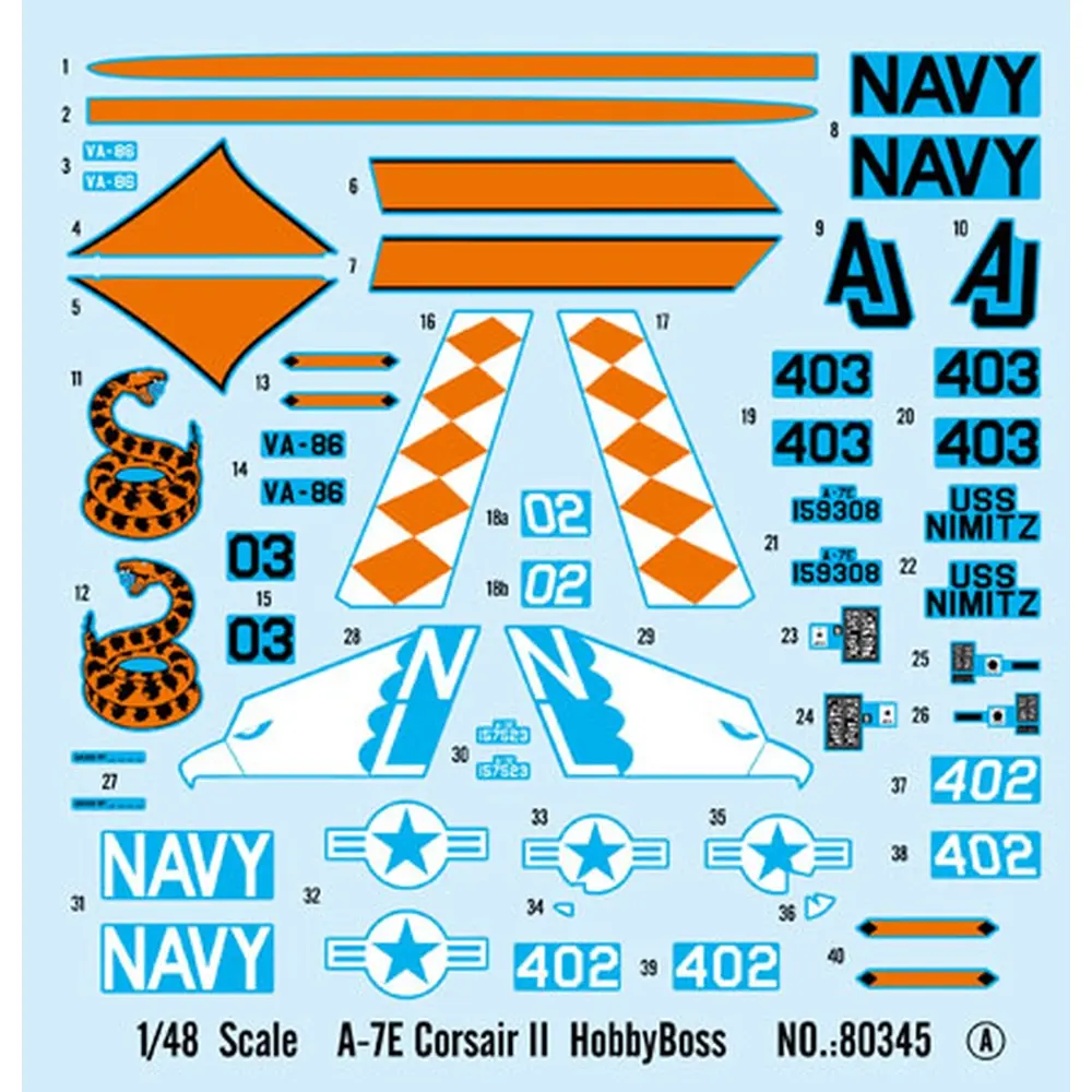Avion d'Attaque - A-7E Corsaire II - Hobby Boss 80345 - 1/48 - 3
