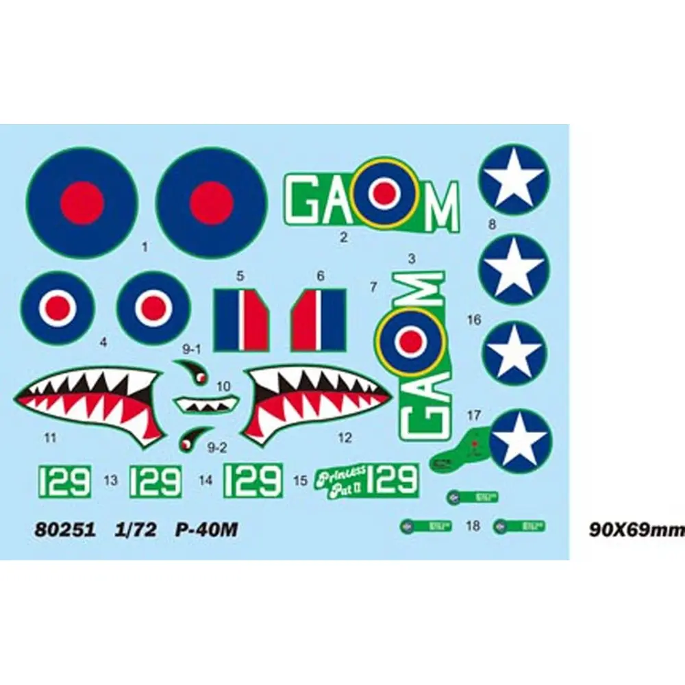 Avion de Guerre - P-40M Warhawk - Hobby Boss 80251 - 1/72 - 3