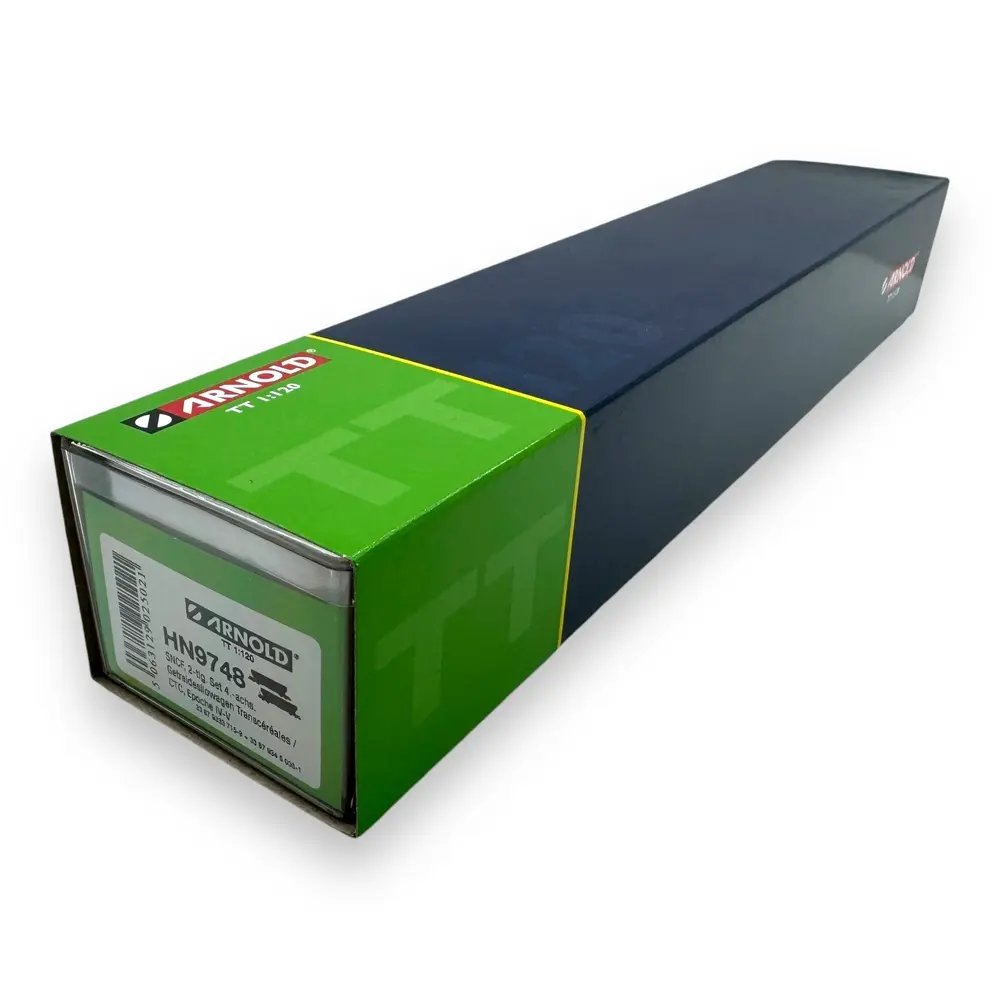 Set de 2 wagons silos à 4 essieux "Transcéréales CTC" - Arnold HN9748 - TT 1/120 - SNCF - Ep IV-V - 2R - 4