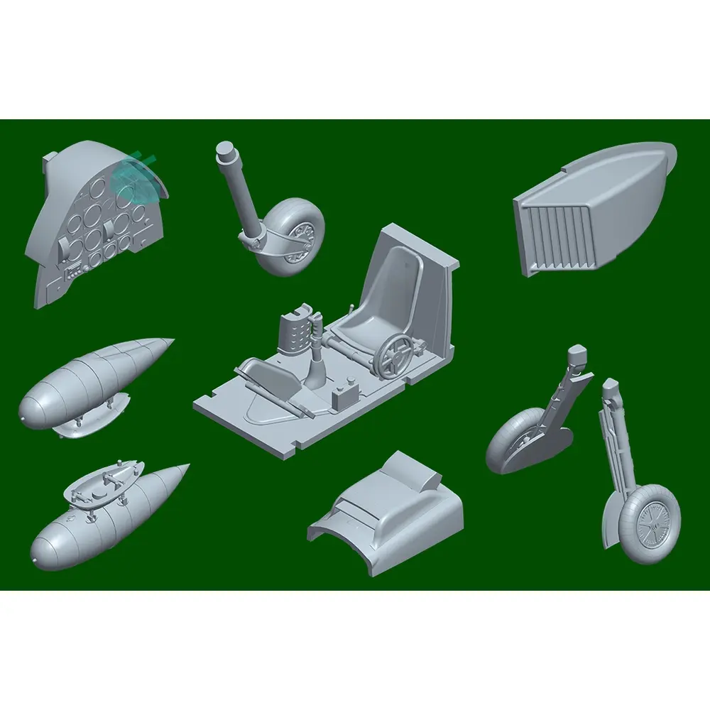 Avion Messerschmitt Bf109E-3 - Hobby Boss 81791 - 1/48 - 12