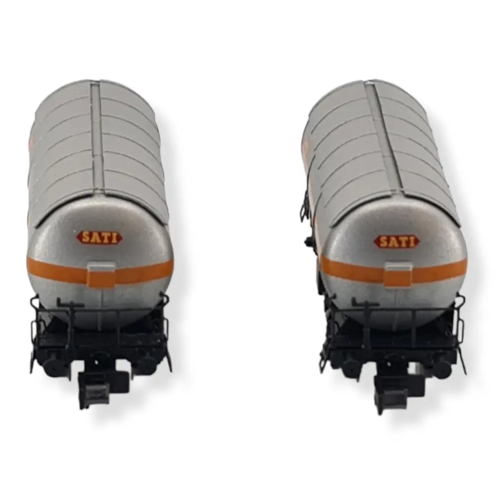 Lot 2 wagons-citernes SNCF «SATI / UCB» argent Arnold HN6479 SNCF N 1/160 EP IV - 3
