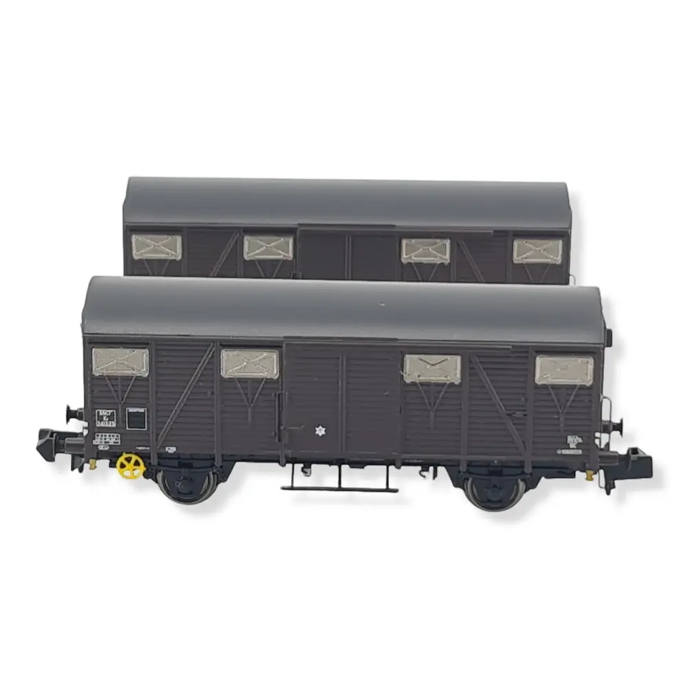 Set 2 wagons couverts K ARNOLD HN6514 - SNCF - N 1/160 - EP III - 2